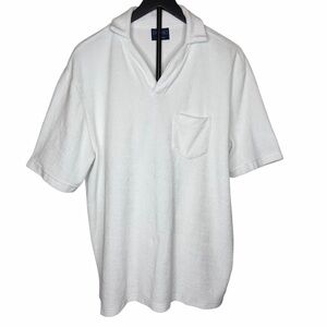 Crown & Ivy White Polo Shirt Size L